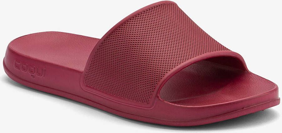 Coqui Heren slippers tora rood 45 comfort & duurzaamheid