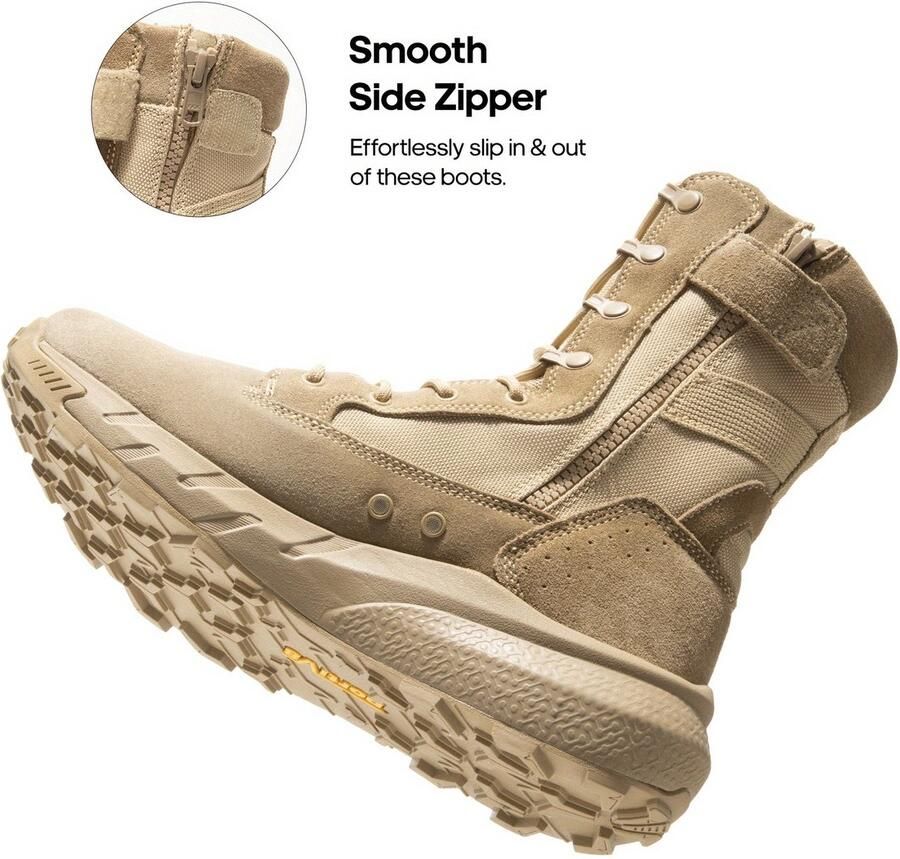 Corenia Hikinglaarzen Outdoorschoenen Outdoorlaarzen Wandelschoenen Tactische Boots Lichtgewicht Ademend Antislip Beige
