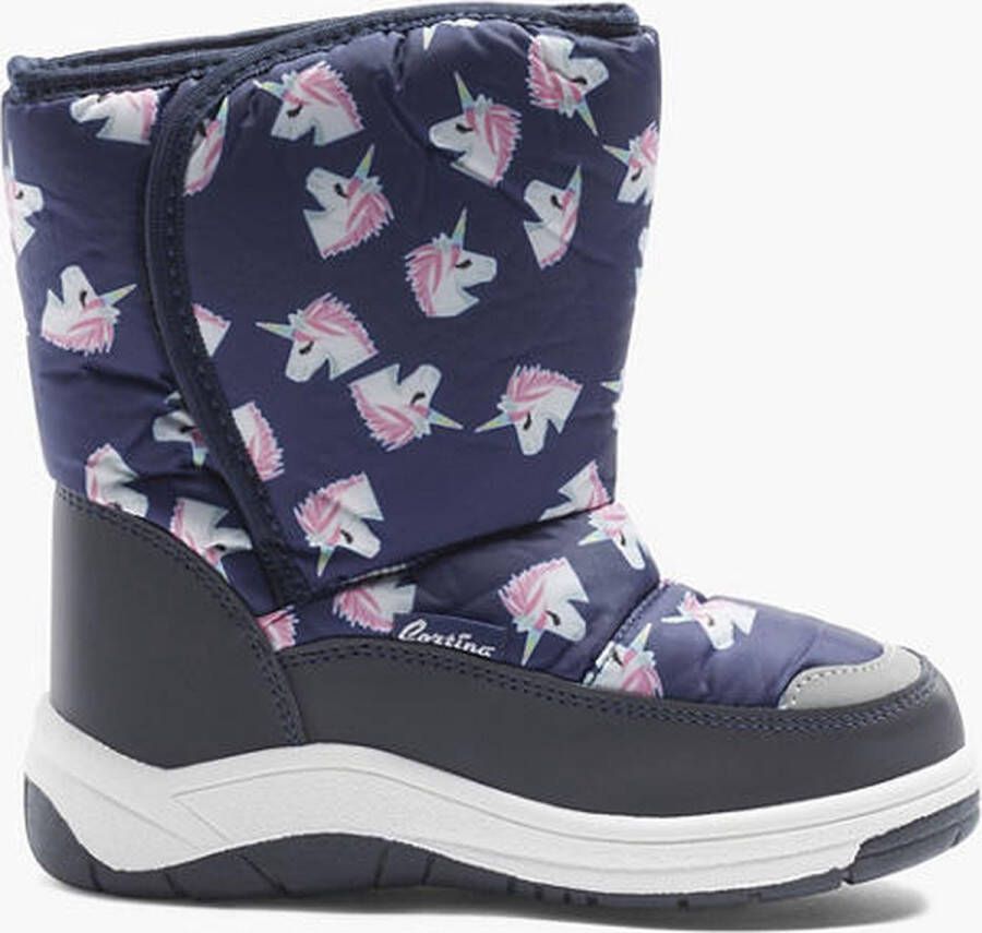 Cortina Donkerblauwe snowboot unicorn