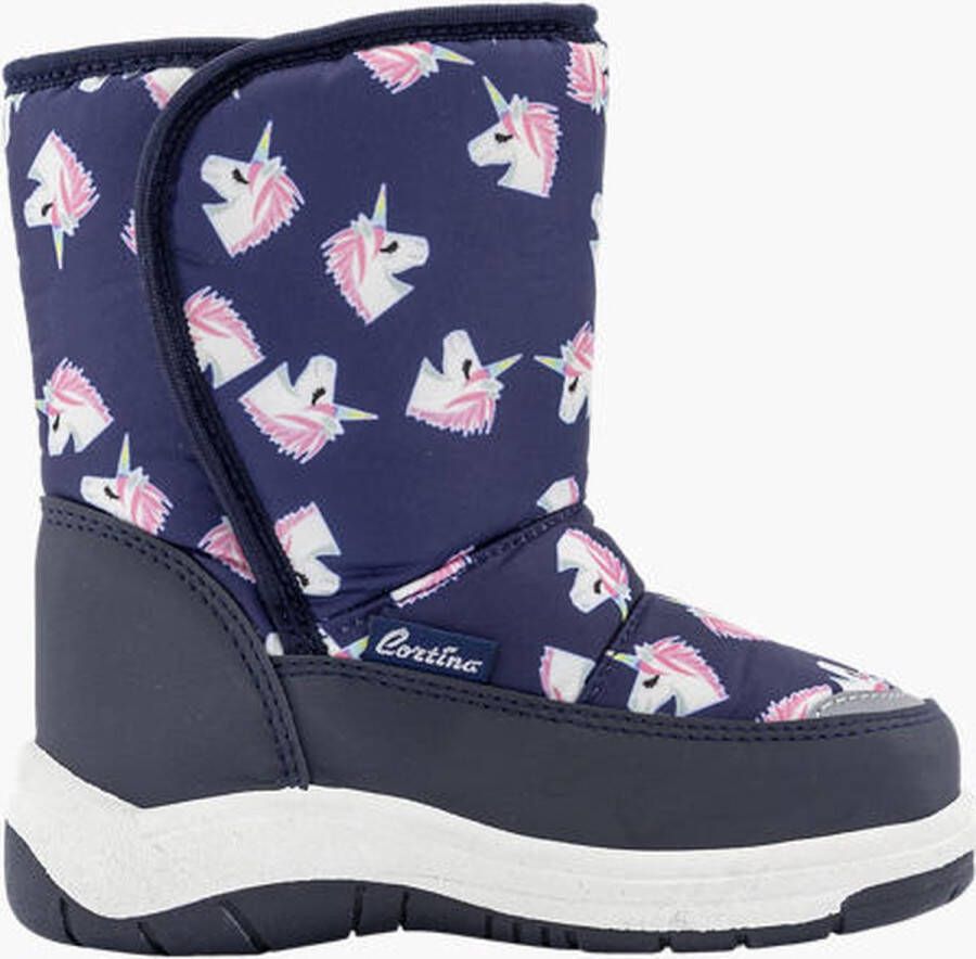 Cortina Donkerblauwe snowboot unicorn