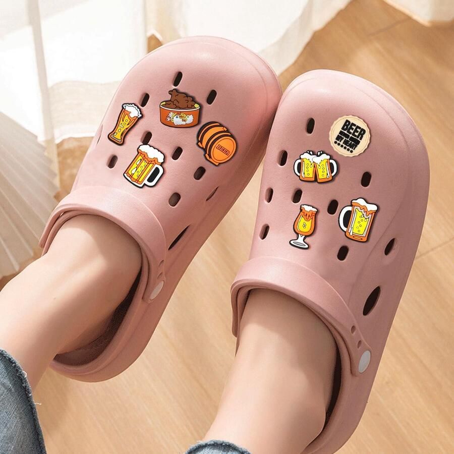 Cosensi Decoratie van bierschoenen cartoonschoenen en sandalen voor strand DIY schoenversiering