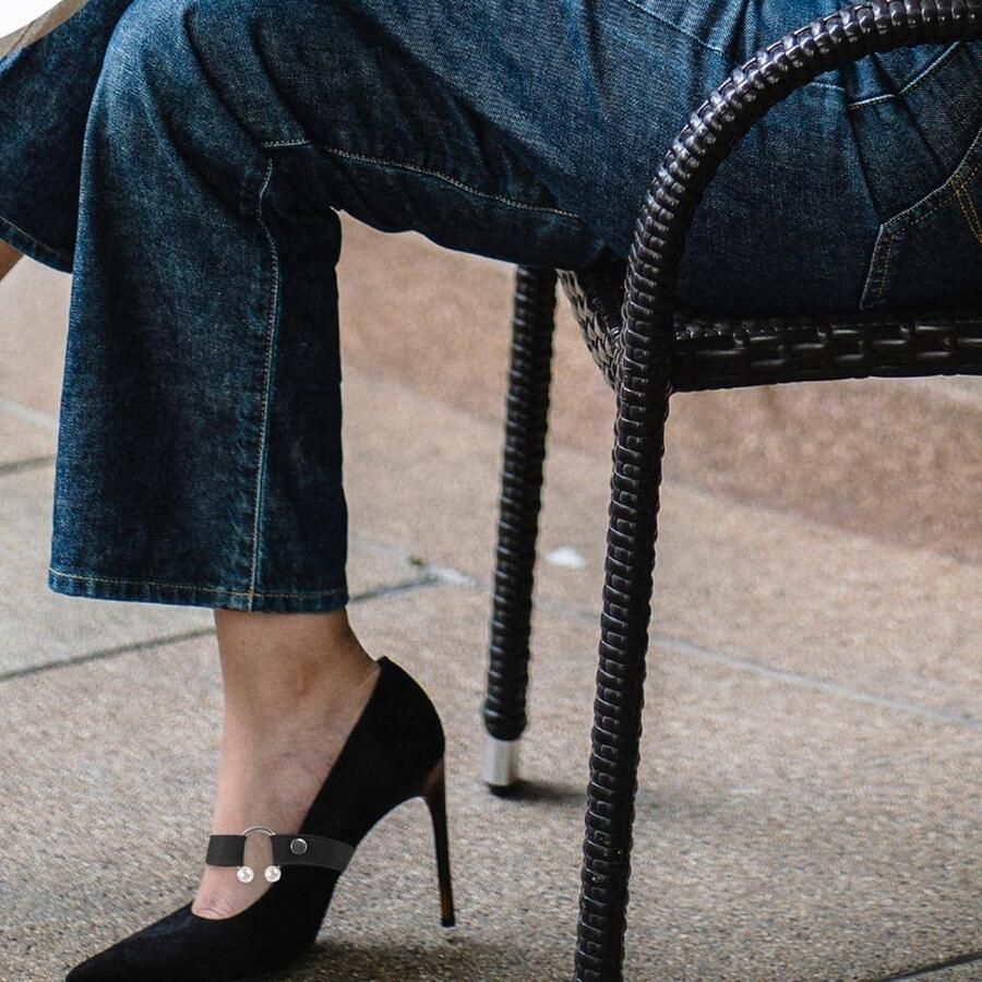 Cosensi Hoge Hakken Anti Drop Riem Pumps Enkelband Elastisch