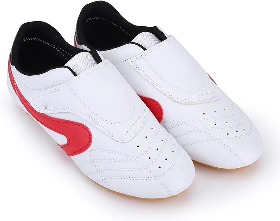 Cosensi Lichtgewicht Kung Fu-schoenen van PU-leer voor Unisex Sportgymschoenen Taekwondo Boksen TaiChi voor fitness training en wedstrijden