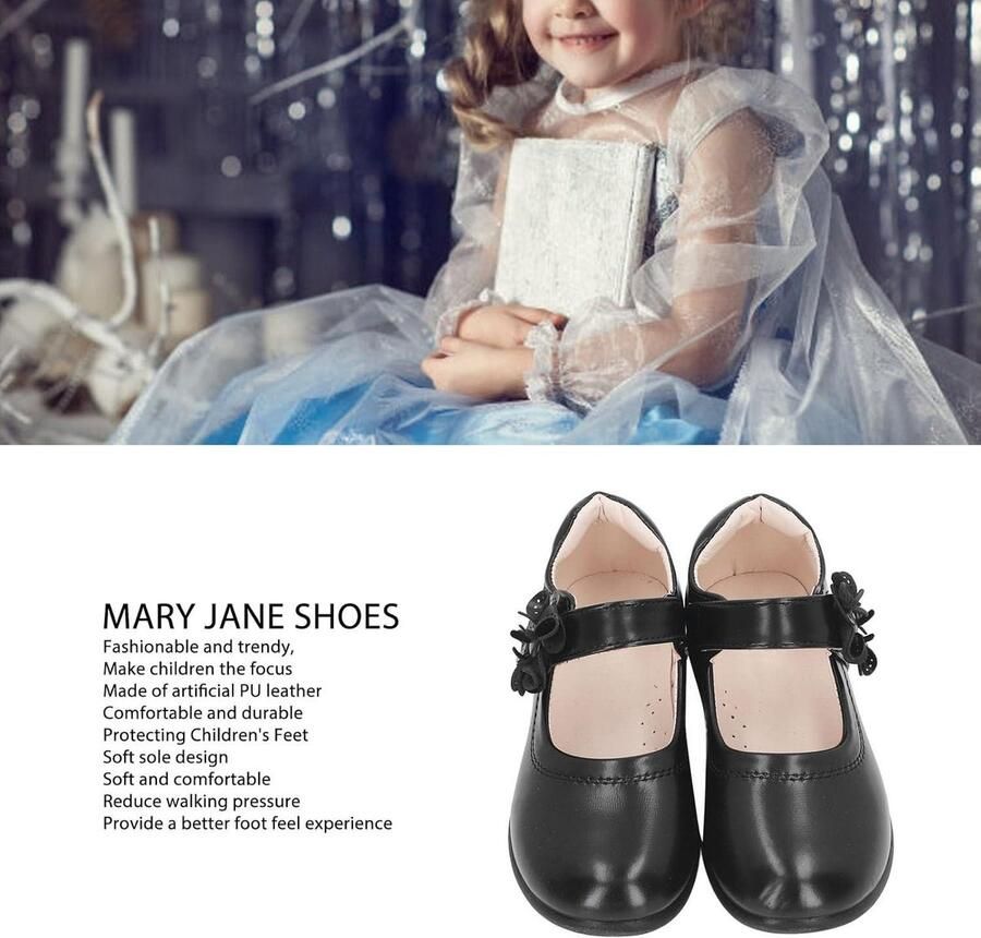 Cosensi Meisjes Mary Jane schoenen met Zacht Zoolontwerp voor Schooluniform en Optredens