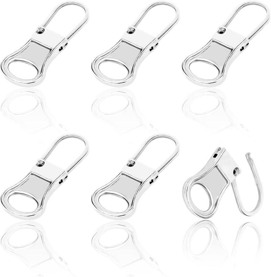 Cosensi Ritstrekker Set voor Jassen Jeans Laarzen Metaal 6 Stuks