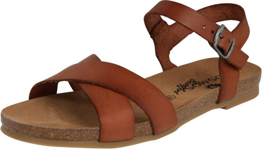 COSMOS 6106802 Platte sandalenDames Sandalen Cognac