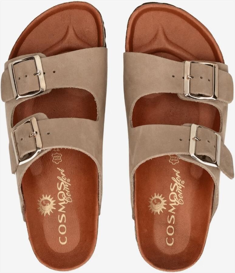COSMOS COMFORT Cosmos Dames Slipper Taupe Beige - Foto 2