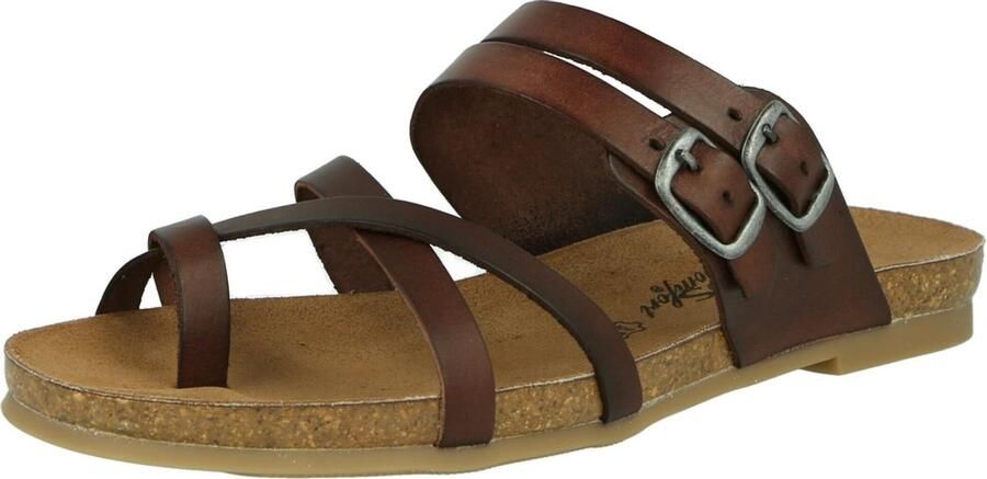 COSMOS COMFORT teenslipper Donkerbruin