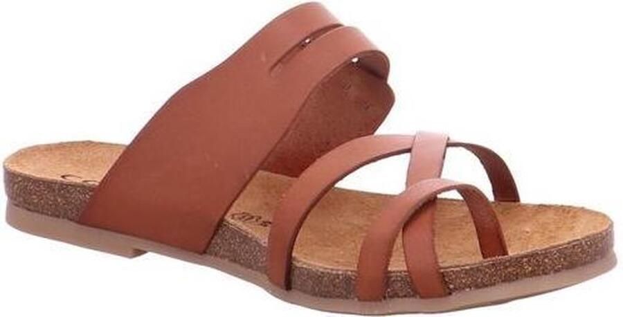 COSMOS 6106801~~~~~~~~~~~~~~~~~~~~~~~ Dames slippers Cognac - Foto 7