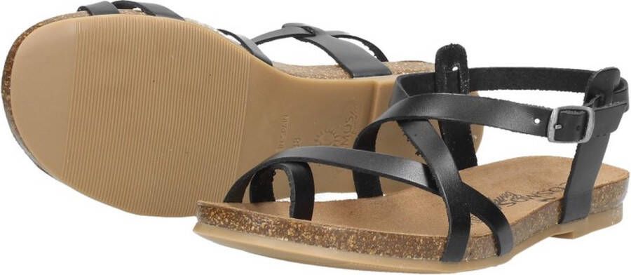 COSMOS Sandalen Plat Sandalen Plat zwart - Foto 4