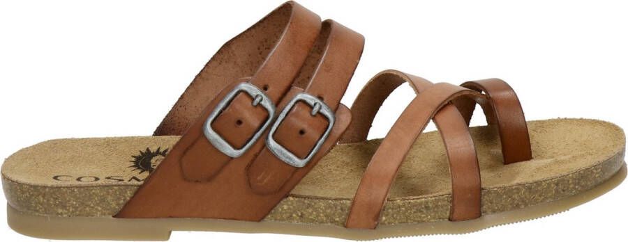 COSMOS 6106801~~~~~~~~~~~~~~~~~~~~~~~ Dames slippers Cognac