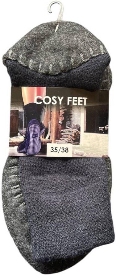 Cosy Feet Pantoffel Sokken Navy