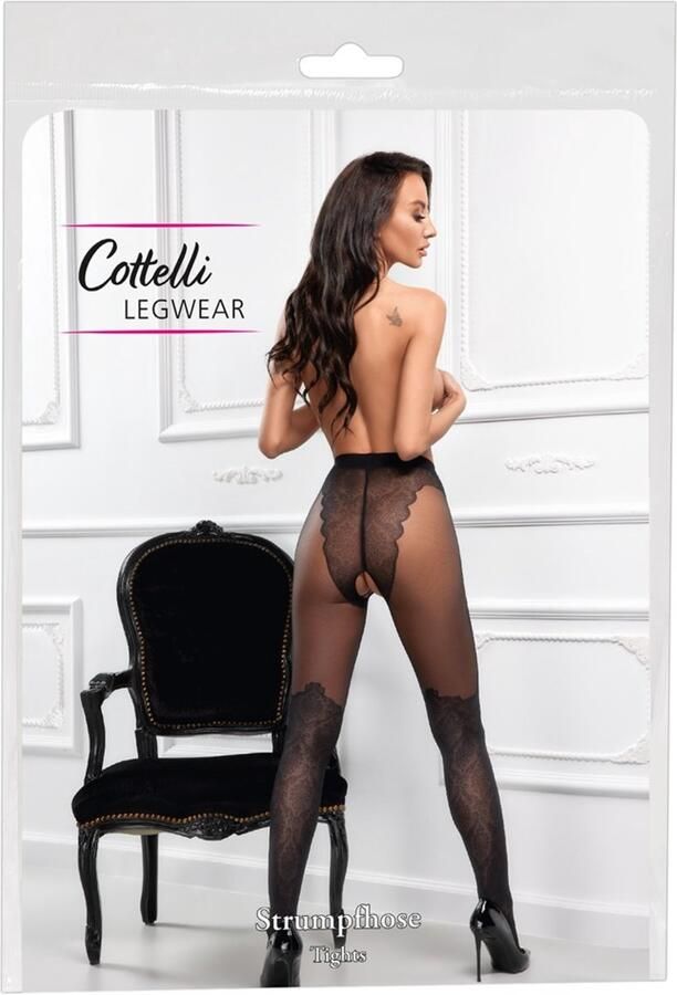 Cottelli LEGWEAR Crotchless Tights