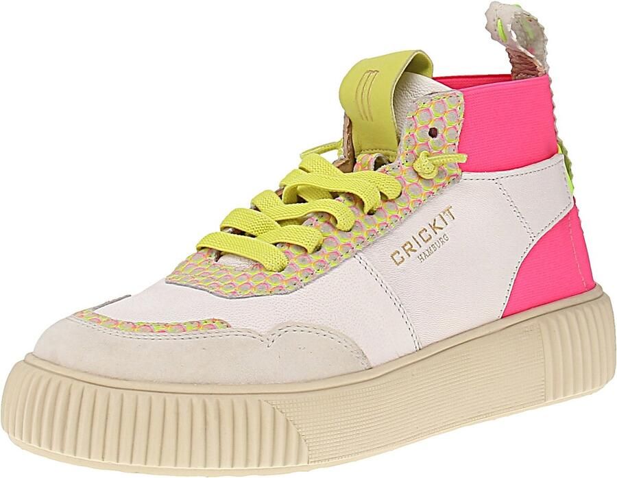 Crickit Rebeka Damestrainers Wit-Roze