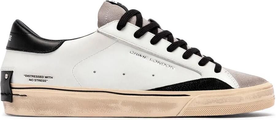 Crime London 10050aa9 Distressed 2.0 Schoenen Wit Man