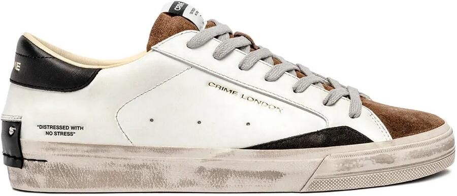 Crime London 11072aa8 Distressed 2.0 Schoenen Wit Man