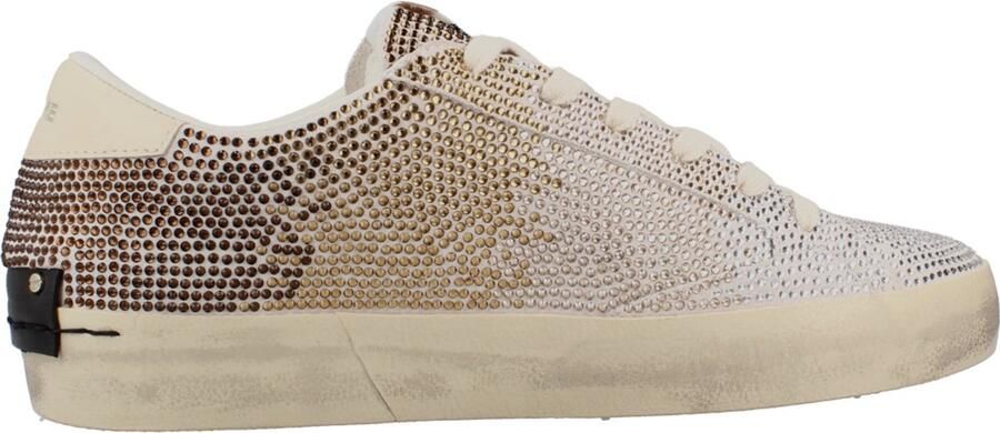 Crime London 23009aa9 Distressed Schoenen Wit Goud Vrouw
