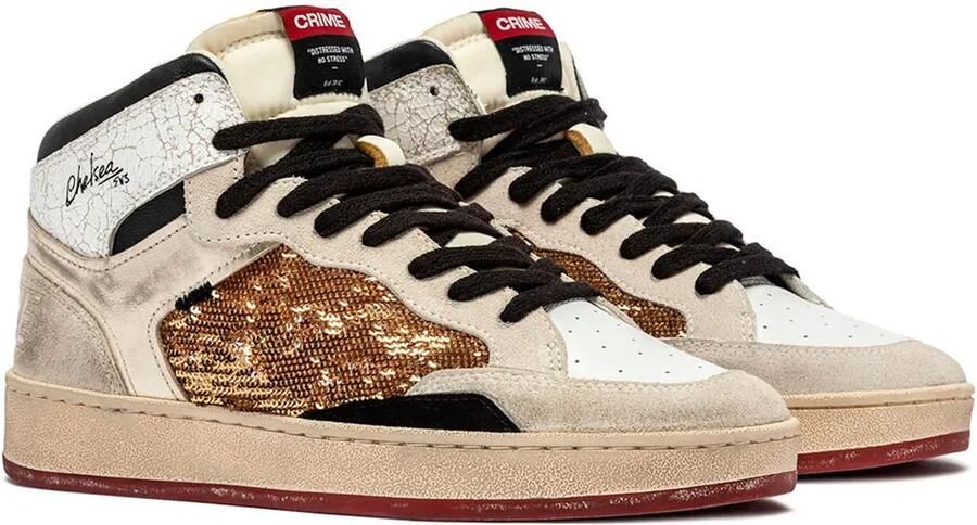 Crime London Chelsea Mid Schoenen Beige Vrouw