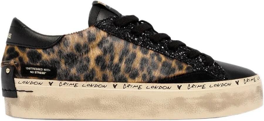 Crime London Distressed Platform Schoenen Bruin Vrouw