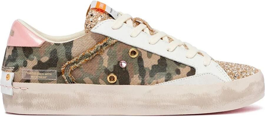 Crime London Lage Sneakers DISTRESSED 29005PP8-83 FLASH CAMO