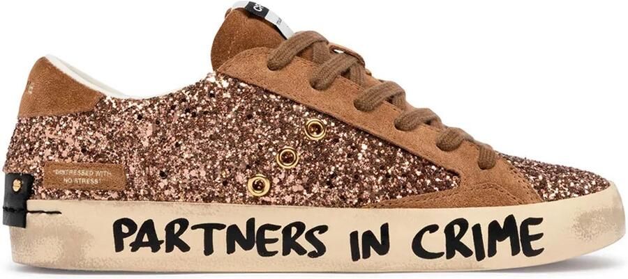 Crime London Distressed Schoenen Bruin Vrouw