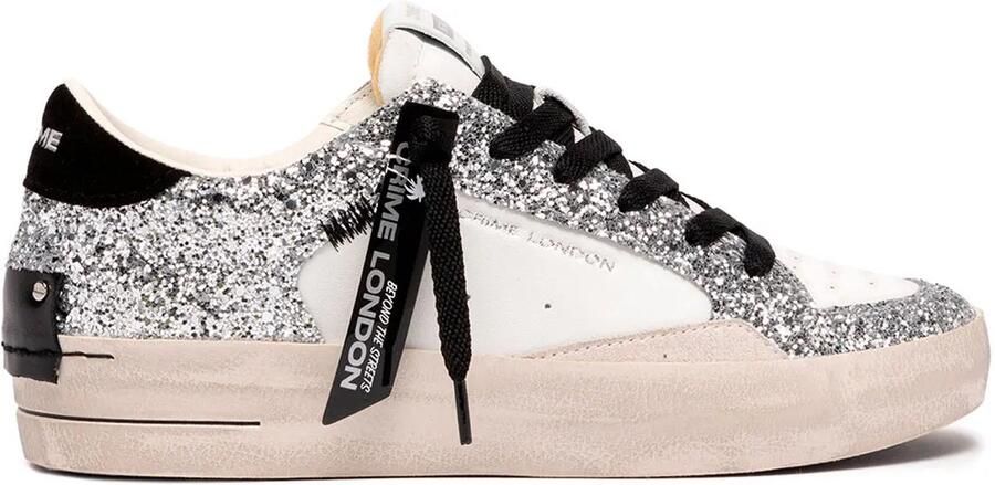 Crime London Distressed Schoenen Wit Vrouw