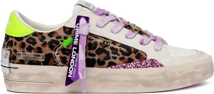 Crime London Lage Sneakers SK8 DELUXE 29107PP8-68 SAVANNAH