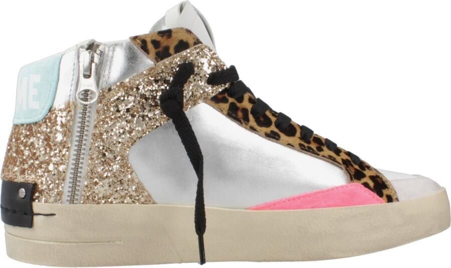 Crime London Sk8 Deluxe Mid Schoenen Zilver Vrouw