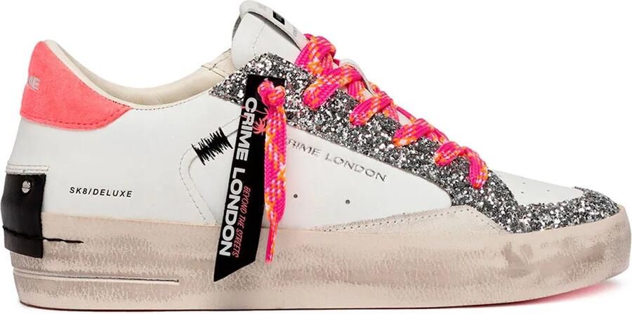 Crime London Sk8 Deluxe Wedge Schoenen Wit Vrouw