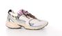 Crime London dames sneaker Goodchaos suède en mesh wit zilver leopardprint - Thumbnail 1