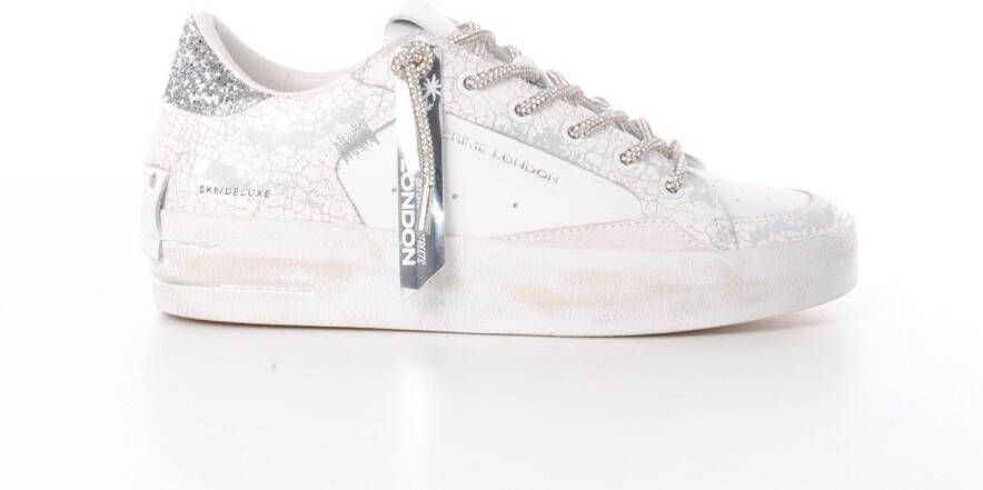 Crime London dames sneaker Miami wit leder