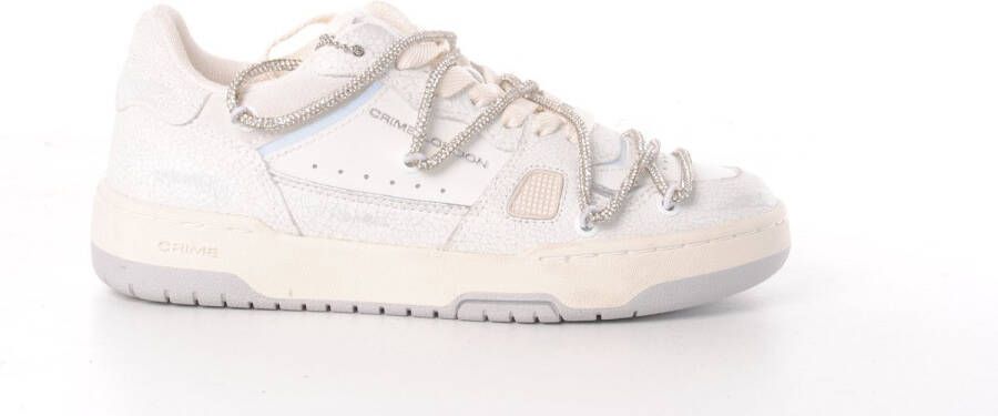 Crime London dames sneaker Salima leder off white