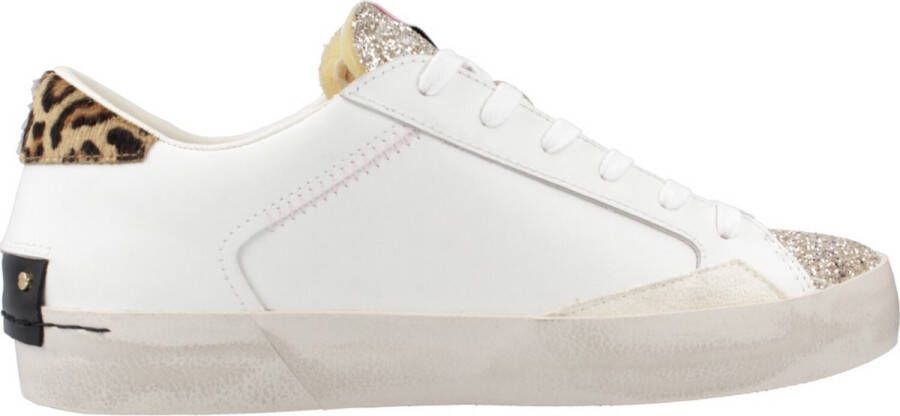 Crime London Witte Sneakers met Glitterdetails White Dames