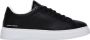 Crime London Zwarte Leren Veterschoenen met Rubberen Zool Black Heren - Thumbnail 1