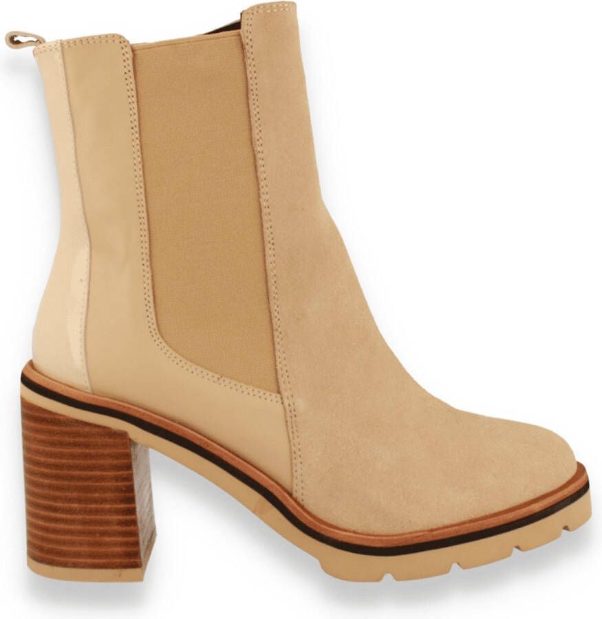 Crinkles Dames Boots Beige