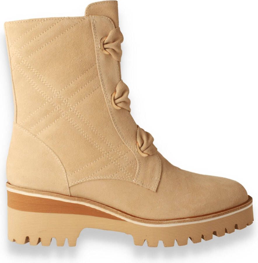 Crinkles Dames Bottine Beige