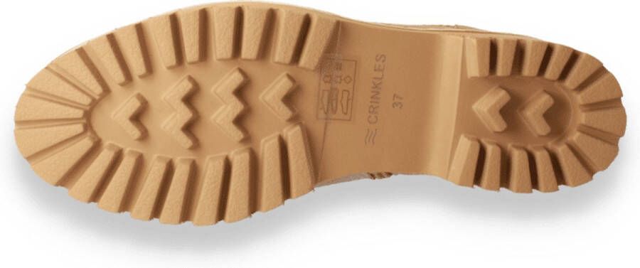 Crinkles Dames Bottine Beige