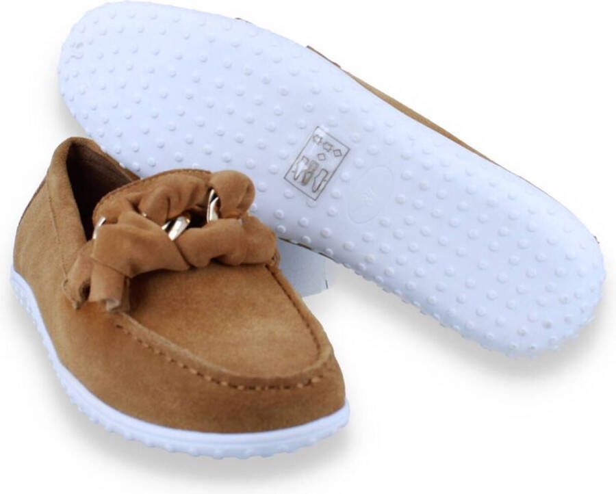 Crinkles Dames Moccasins COGNA