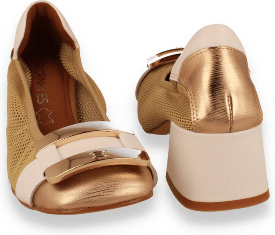 Crinkles Dames Pump Beige