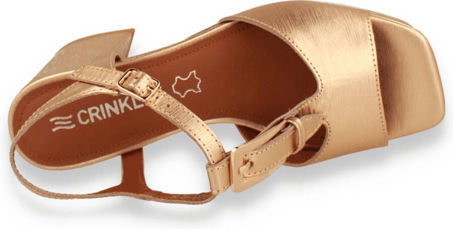Crinkles Dames Sandaal Goud