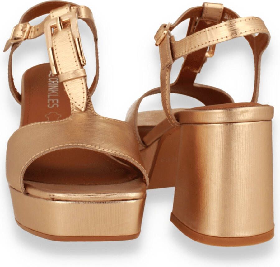 Crinkles Dames Sandaal Goud