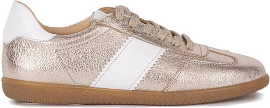 Crinkles Dames Sneaker Goud Wit GOUD