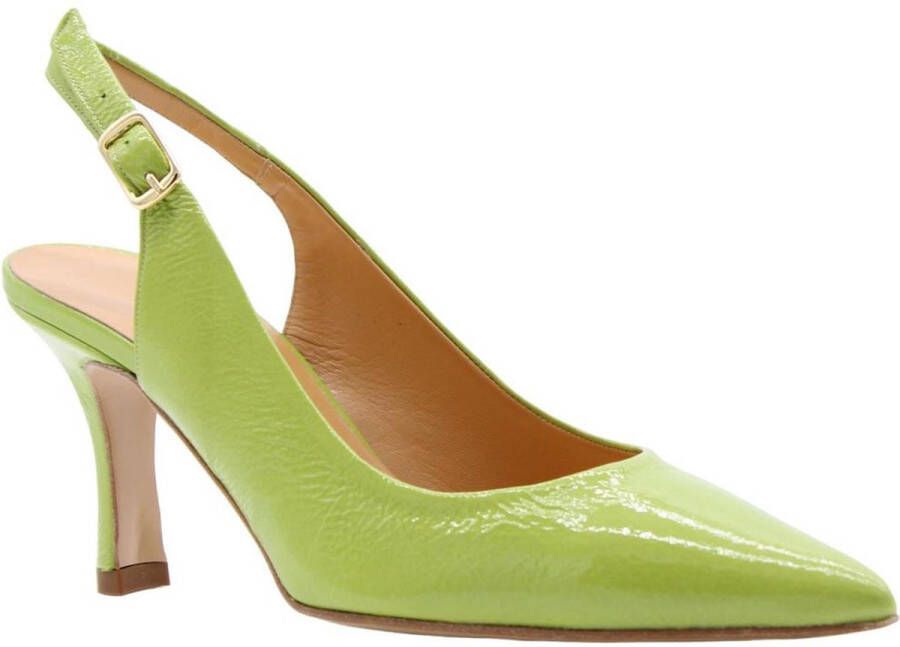 Cristian Daniel Rosewood Peep Toe Hakken Green Dames