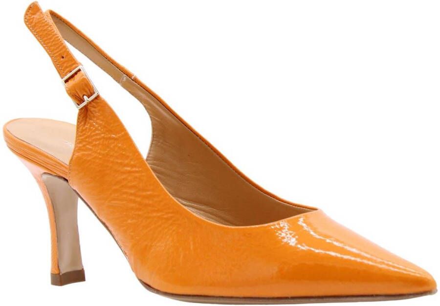 Cristian Daniel Peep Toe Peep Heel Orange