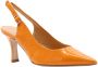 Cristian Daniel Puntacana Peep Toe Hak Orange Dames - Thumbnail 1