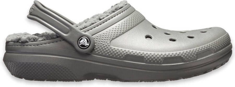 Crocs Pantoffels Classic Lined Clog tuinschoen slippers klomp met knuffelig nepleer