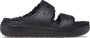 Crocs Classic Cozzzy Sandal Volwassenen Slippers Zwart Zwart - Thumbnail 1