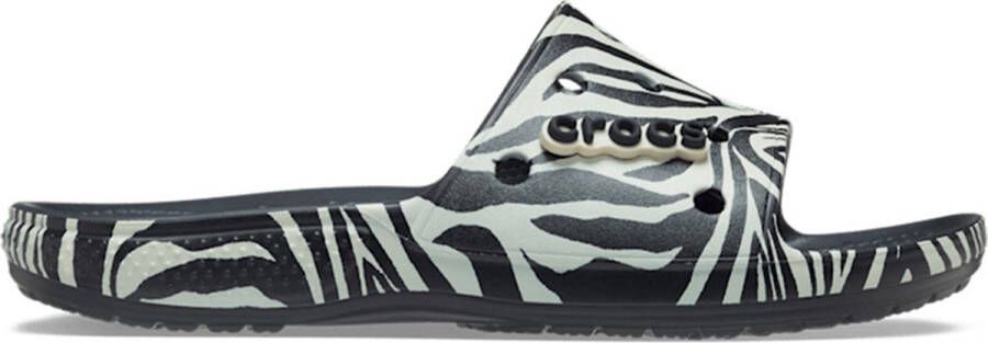 Crocs Slippers Classic Animal Remix Slide met band in animal look