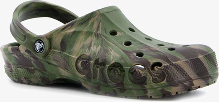 Crocs Baya heren clogs met camouflageprint Groen - Schoenen.nl