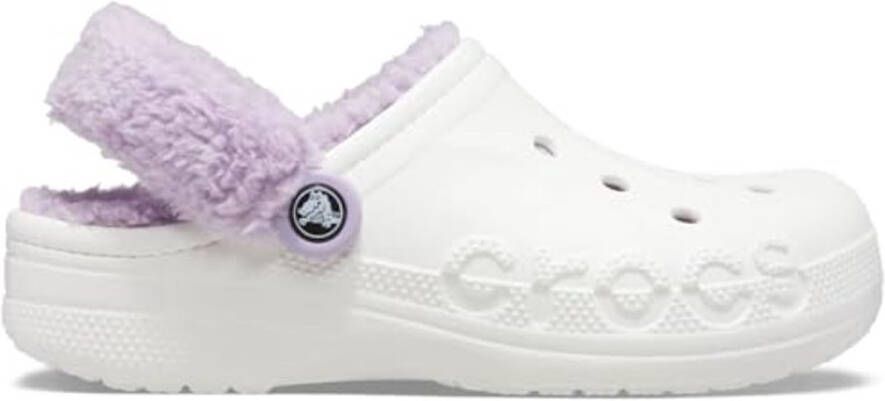 Crocs Baya Lined Fuzz Strap Clog Wit 38 39 US M6 W8